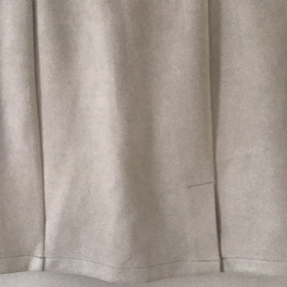 NWT Beige A-Line faux suede skirt - Picture 2 of 6